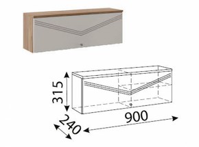 Лимба (гостиная) М10 Шкаф навесной малый в Заречном - zarechnyy.ok-mebel.com | фото