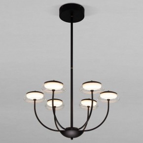 Люстра на штанге Eurosvet Fungo 50388 LED черный в Заречном - zarechnyy.ok-mebel.com | фото