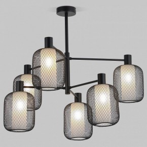 Люстра на штанге Eurosvet Voile 30191/6 черный в Заречном - zarechnyy.ok-mebel.com | фото