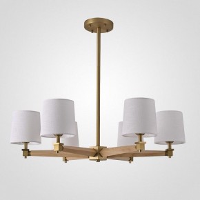 Люстра на штанге Imperiumloft Jorgenson White/Light wood STAVRA01 в Заречном - zarechnyy.ok-mebel.com | фото