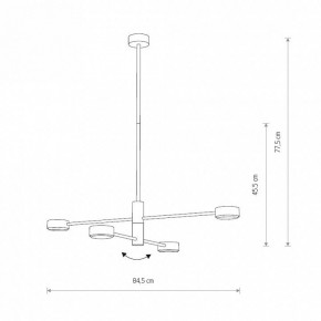 Люстра на штанге Nowodvorski Orbit 7941 в Заречном - zarechnyy.ok-mebel.com | фото 2