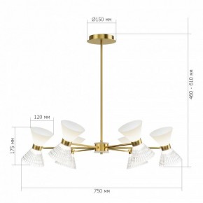Люстра на штанге ST-Luce SPIRIT SL2004.303.12 в Заречном - zarechnyy.ok-mebel.com | фото 2