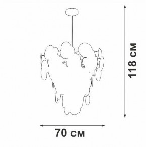 Люстра на штанге Vitaluce V5802 V5802-8/8PL в Заречном - zarechnyy.ok-mebel.com | фото 3