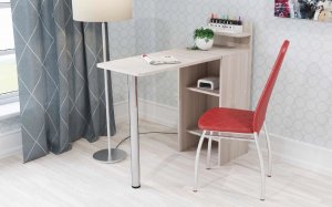Стол маникюрный 4 трансформер с полками в Заречном - zarechnyy.ok-mebel.com | фото