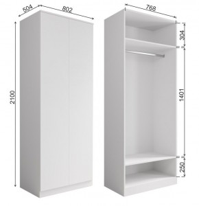 МОРИ МШ 800.1 Шкаф (графит) в Заречном - zarechnyy.ok-mebel.com | фото 2