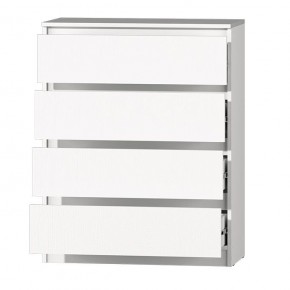 МС "Хилтон" Комод №1 800 (4 ящ.) белый текстурный в Заречном - zarechnyy.ok-mebel.com | фото 3