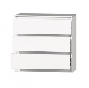 МС "Хилтон" Комод №2 800 (3 ящ.) белый текстурный в Заречном - zarechnyy.ok-mebel.com | фото 3