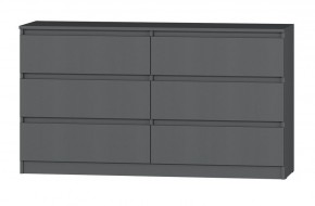 МС "Хилтон" Комод №5 1400 (6 ящ.) графит в Заречном - zarechnyy.ok-mebel.com | фото 2