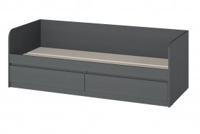 МС "Хилтон" Кровать 0,8 (графит) 800*2000 в Заречном - zarechnyy.ok-mebel.com | фото