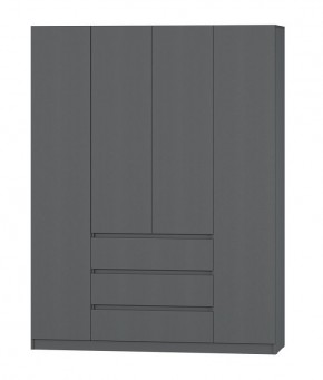 МС "Хилтон" Шкаф №1 1600 (Графит) в Заречном - zarechnyy.ok-mebel.com | фото