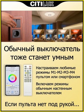 Накладной светильник Citilux Диамант Смарт CL713A30G в Заречном - zarechnyy.ok-mebel.com | фото 6