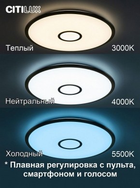 Накладной светильник Citilux Старлайт Смарт CL703A83G в Заречном - zarechnyy.ok-mebel.com | фото 4