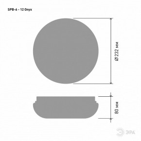Накладной светильник Эра Классик SPB-6 - 12 Onyx в Заречном - zarechnyy.ok-mebel.com | фото 3