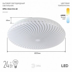 Накладной светильник Эра Slim SPB-6 Slim 8 24-4K в Заречном - zarechnyy.ok-mebel.com | фото 2