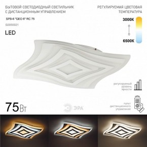 Накладной светильник Эра  SPB-6 GEO 6 RC 75 в Заречном - zarechnyy.ok-mebel.com | фото 2