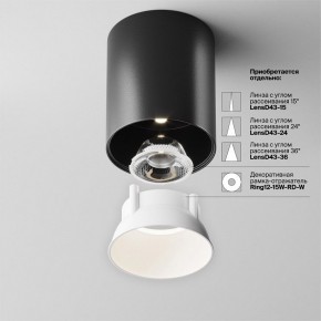 Накладной светильник Maytoni Alfa LED C064CL-12W4K-RD-B в Заречном - zarechnyy.ok-mebel.com | фото 4