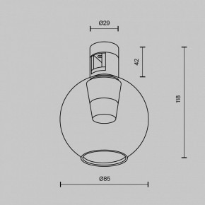 Накладной светильник Maytoni Bubble TR148-1-3W4K-BS в Заречном - zarechnyy.ok-mebel.com | фото 5
