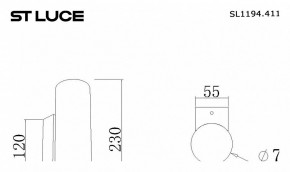 Накладной светильник ST-Luce Earthy SL1194.411.01 в Заречном - zarechnyy.ok-mebel.com | фото 3