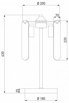 Настольная лампа декоративная Eurosvet Claire 01170/3 золото в Заречном - zarechnyy.ok-mebel.com | фото 3