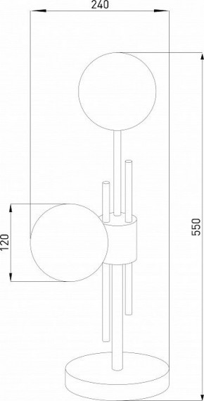 Настольная лампа декоративная Eurosvet Volver 01383/2 латунь в Заречном - zarechnyy.ok-mebel.com | фото 4