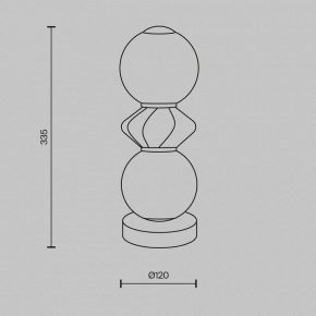 Настольная лампа декоративная Maytoni Brosche MOD362TL-L10GR3K в Заречном - zarechnyy.ok-mebel.com | фото 3