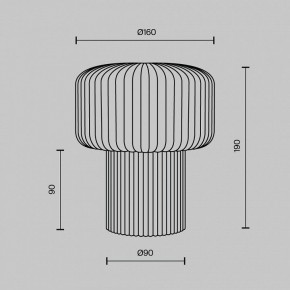Настольная лампа декоративная Maytoni Omaggio MOD404TL-01BG в Заречном - zarechnyy.ok-mebel.com | фото 6