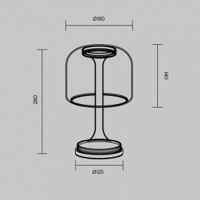 Настольная лампа декоративная Maytoni Spirito MOD286TL-L8W3K в Заречном - zarechnyy.ok-mebel.com | фото 4