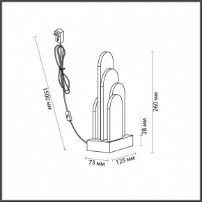 Настольная лампа декоративная Odeon Light Foros 5437/12TL в Заречном - zarechnyy.ok-mebel.com | фото 5