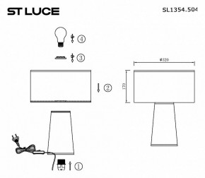 Настольная лампа декоративная ST-Luce Jackie SL1354.504.01 в Заречном - zarechnyy.ok-mebel.com | фото 4