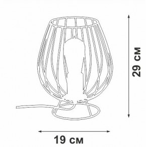 Настольная лампа декоративная Vitaluce V4296 V4296-0/1L в Заречном - zarechnyy.ok-mebel.com | фото 3