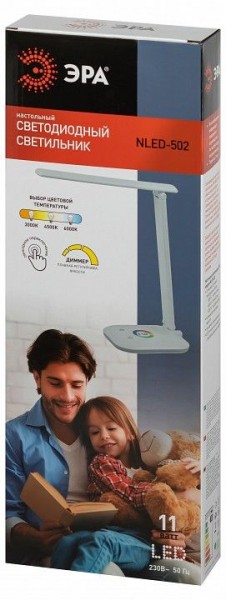 Настольная лампа офисная Эра  NLED-502-11W-W в Заречном - zarechnyy.ok-mebel.com | фото 6