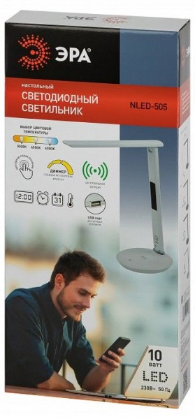 Настольная лампа офисная Эра  NLED-505-10W-W в Заречном - zarechnyy.ok-mebel.com | фото 5