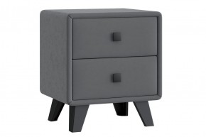 НИКОЛЬ Тумба узкая 2 ящика (серый) в Заречном - zarechnyy.ok-mebel.com | фото