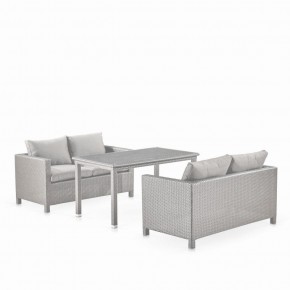 Обеденный комплект плетеной мебели с диванами T256C/S59C-W85 Latte в Заречном - zarechnyy.ok-mebel.com | фото 1
