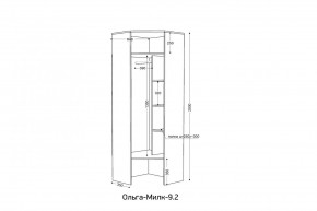 ОЛЬГА-МИЛК 9.2 Шкаф угловой с зеркалом в Заречном - zarechnyy.ok-mebel.com | фото 2