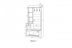 ОЛЬГА Прихожая (модульная) в Заречном - zarechnyy.ok-mebel.com | фото 3