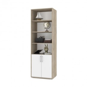 ОЛИВИЯ О21 Шкаф-стеллаж (дуб серый/белый) в Заречном - zarechnyy.ok-mebel.com | фото