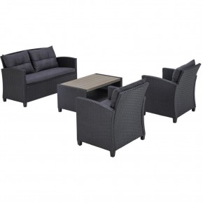 Плетеный комплект мебелис диваном AFM-804G Dark Grey в Заречном - zarechnyy.ok-mebel.com | фото 3