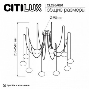 Подвесная люстра Citilux Atman Smart CL226A091 в Заречном - zarechnyy.ok-mebel.com | фото 2