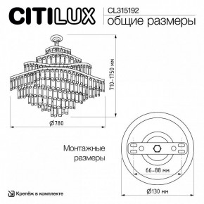 Подвесная люстра Citilux Naiad CL315192 в Заречном - zarechnyy.ok-mebel.com | фото 6