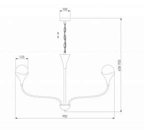 Подвесная люстра Eurosvet Calyx 60169/8 никель в Заречном - zarechnyy.ok-mebel.com | фото 3