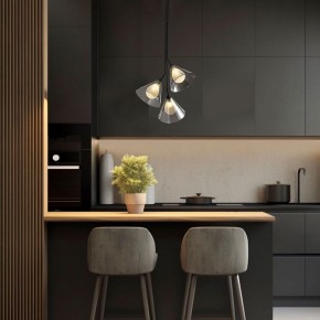 Подвесная люстра Eurosvet Enigma 70161/3 черный в Заречном - zarechnyy.ok-mebel.com | фото 3