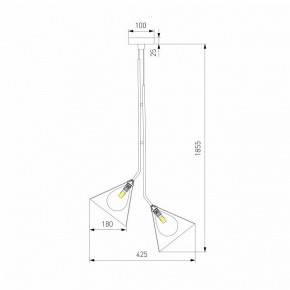 Подвесная люстра Eurosvet Enigma 70161/3 черный в Заречном - zarechnyy.ok-mebel.com | фото 4
