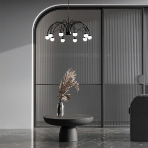 Подвесная люстра Eurosvet Ragno 90034/10 LED черный в Заречном - zarechnyy.ok-mebel.com | фото 4