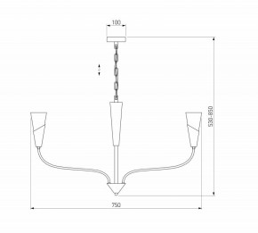 Подвесная люстра Eurosvet Rhyton 60167/6 латунь в Заречном - zarechnyy.ok-mebel.com | фото 5