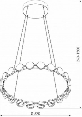 Подвесная люстра Eurosvet Tapioca 90332/20 черный в Заречном - zarechnyy.ok-mebel.com | фото 5