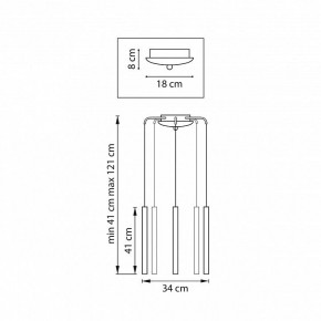 Подвесная люстра Lightstar Tubo L5T747247 в Заречном - zarechnyy.ok-mebel.com | фото 3
