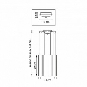 Подвесная люстра Lightstar Tubo L8T747347 в Заречном - zarechnyy.ok-mebel.com | фото 3