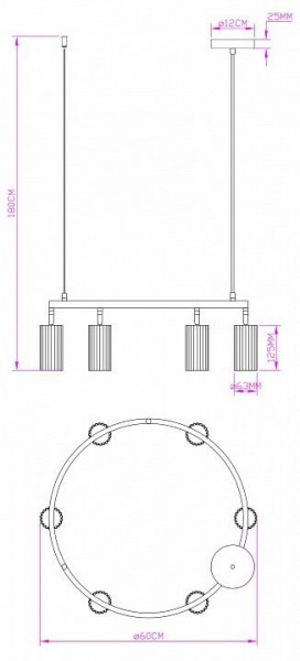 Подвесная люстра Moderli Cora V11604-6P в Заречном - zarechnyy.ok-mebel.com | фото 6