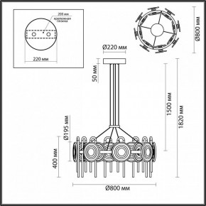 Подвесная люстра Odeon Light Magnet 5407/92L в Заречном - zarechnyy.ok-mebel.com | фото 6